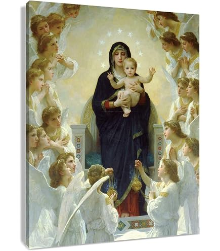 Amazon.com: ART.COM Framed Wall Art Prints The Virgin with Angels